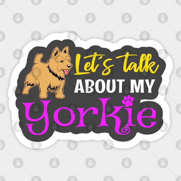 Pet Owner Yorkshire Terrier Yorkie Dog Sticker by Linco